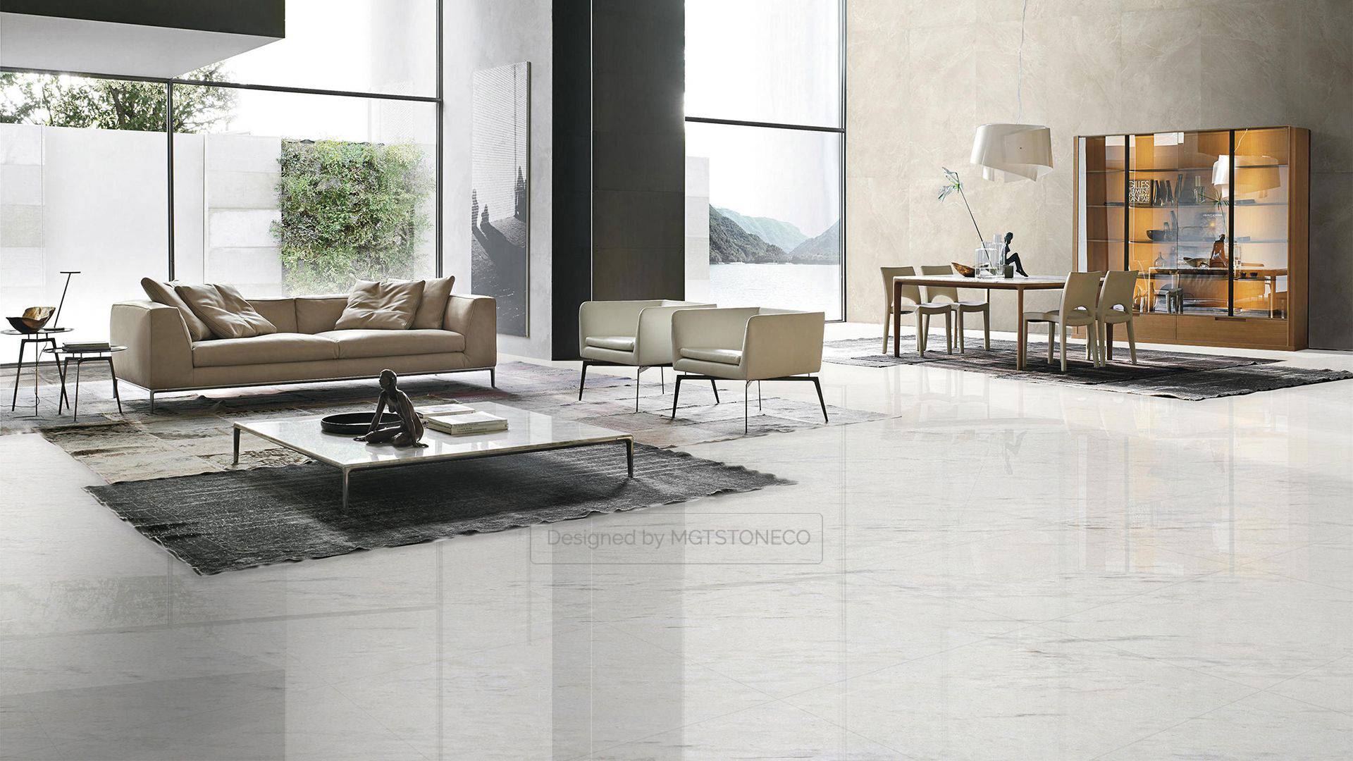 cloud white marble surface