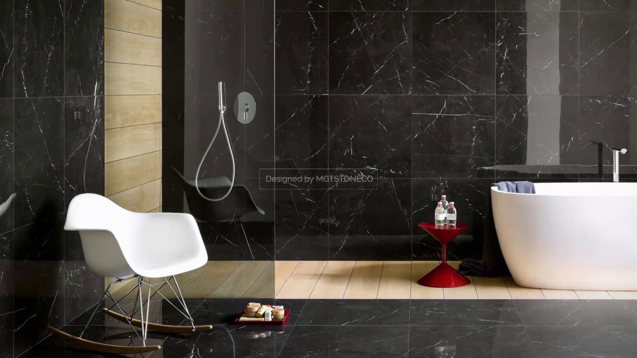 persian nero marble surface